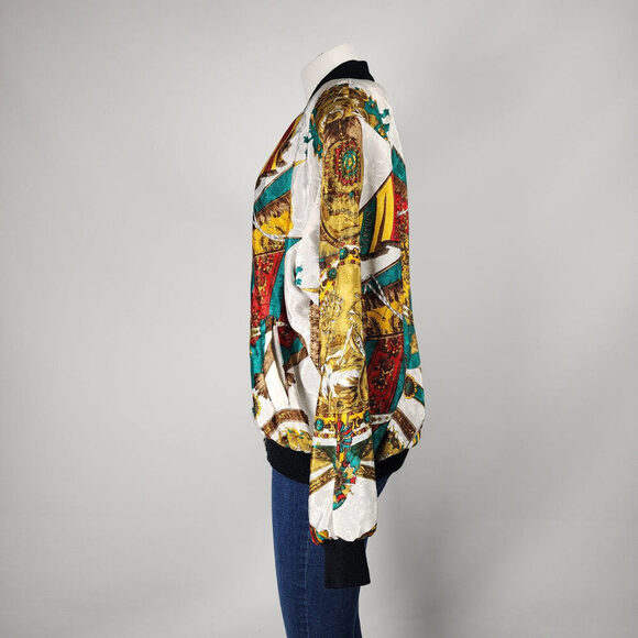 Vintage 80s Knights & Kings Zip Up Bomber Jacket Size L/XL - Picture 6 of 12